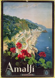 Póster publicitario de la Costa Amalfitana